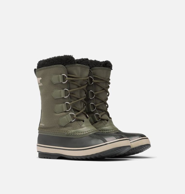 Mens Snow Boots Deep Green/Black - Sorel 1964 Pac™ Nylon - 045-YLEUCV